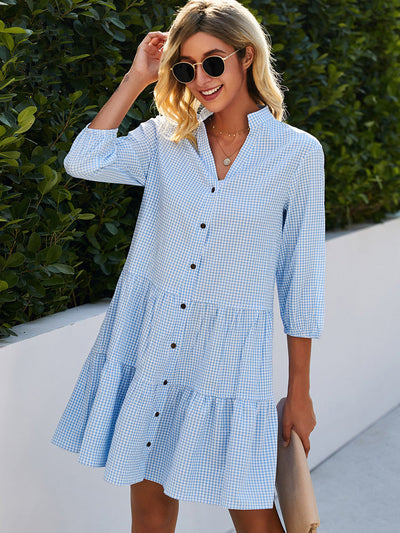 ARIANA | Vestido de verão azul-celeste