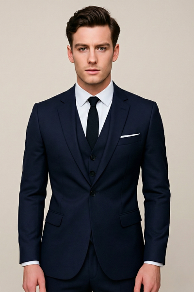Abito Elegante Uomo Tre Pezzi con Giacca, Gilet e Pantaloni