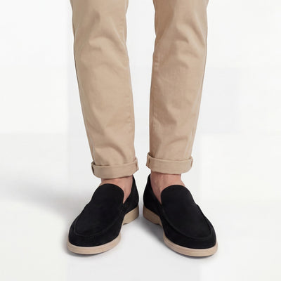 Mocassini slip-on da uomo in camoscio