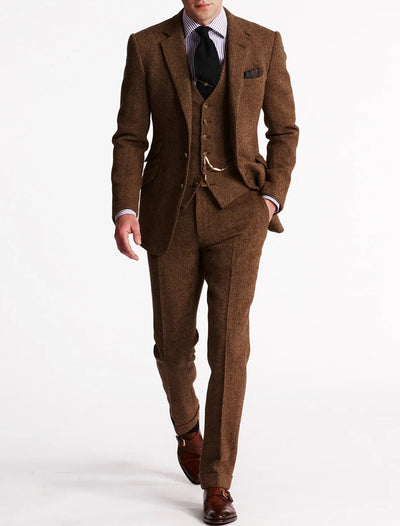 Abito tre pezzi uomo slim fit monopetto
