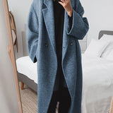 Cely | Casaco oversize confortável com dupla abotoamento