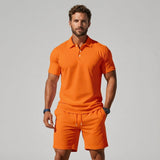 Completo Estivo Uomo con Polo Testurizzata e Pantaloncini