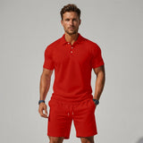 Completo Estivo Uomo con Polo Testurizzata e Pantaloncini