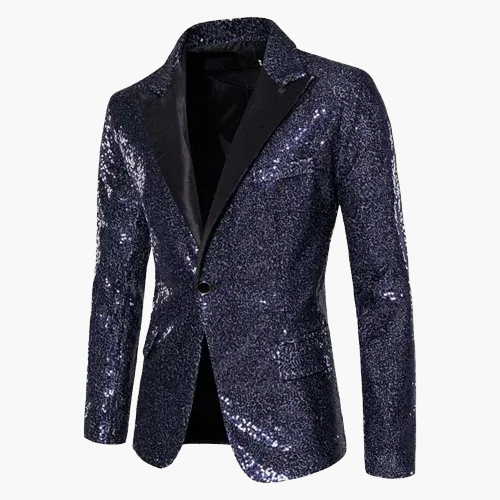 Blazer elegante da uomo con paillettes