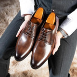 Scarpe eleganti da uomo stringate stile Oxford