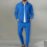 Completo Casual Uomo con Giacca Zip e Pantaloni Coordinati