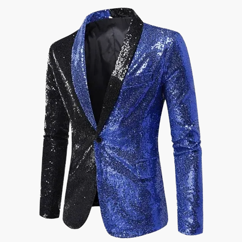Blazer elegante da uomo con paillettes