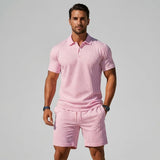 Completo Estivo Uomo con Polo Testurizzata e Pantaloncini