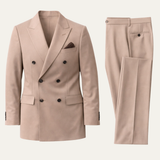 Abito Elegante Uomo Doppiopetto con Giacca e Pantaloni