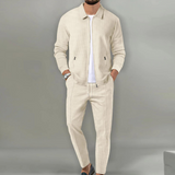 Completo Casual Uomo con Giacca Zip e Pantaloni Coordinati