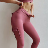 CLARA | Leggings confortáveis de cintura subida com bolsos