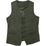 Abito Elegante Uomo Tre Pezzi con Gilet e Tessuto Testurizzato