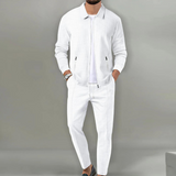 Completo Casual Uomo con Giacca Zip e Pantaloni Coordinati