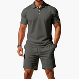 Completo Estivo Uomo con Polo Testurizzata e Pantaloncini