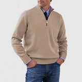 Hermann | Elegante camisola de homem com meio fecho