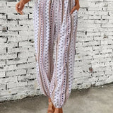 Amelie | Calças de cintura subida em estilo boho-chic