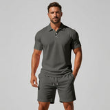 Completo Estivo Uomo con Polo Testurizzata e Pantaloncini