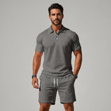 Completo Estivo Uomo con Polo Testurizzata e Pantaloncini