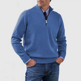 Hermann | Elegante camisola de homem com meio fecho