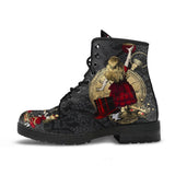Botas de inverno com caveira floral