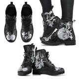 Botas de inverno com caveira floral