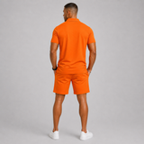 Completo Estivo Uomo con Polo a Bottoni e Pantaloncini Sportivi