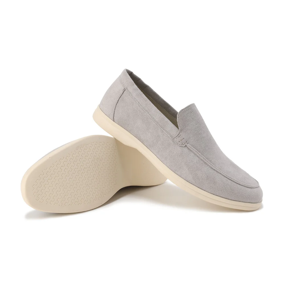 Mocassini uomo slip-on in camoscio sintetico