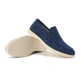 Mocassini uomo slip-on in camoscio sintetico
