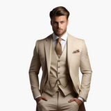 Fato slim fit de homem de três peças