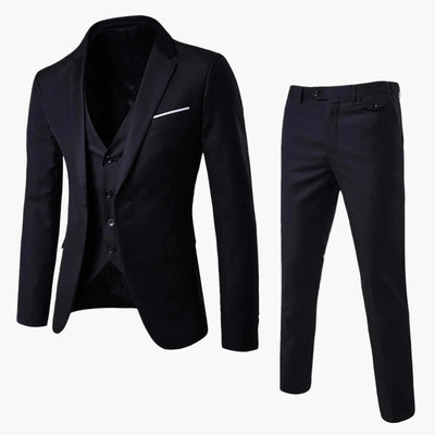 Fato de negócios slim fit de homem de três peças