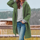 Casaco de inverno elegante, quente e à moda
