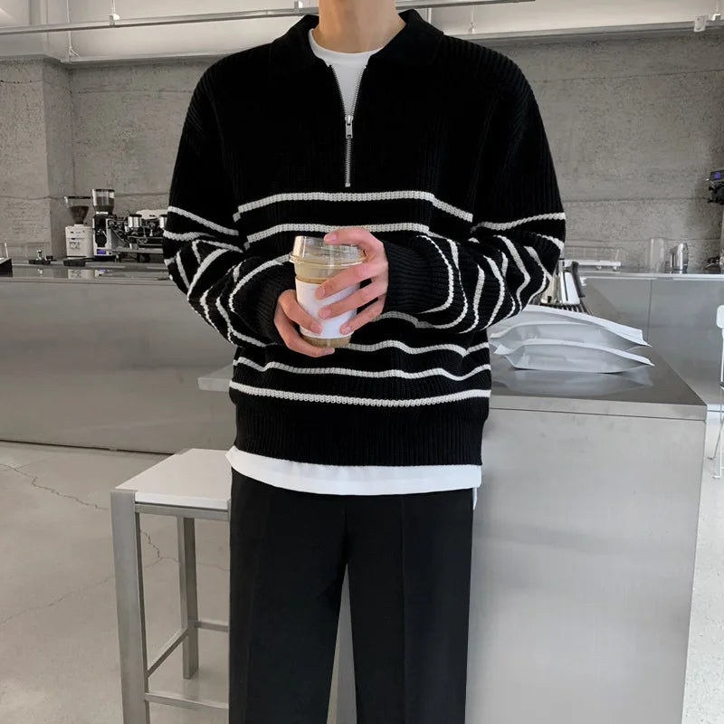 Nathan | Maglione da uomo moderno a righe