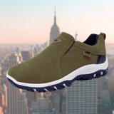 Sneakers slip-on da uomo effetto scamosciato