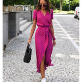 MADISON | Vestido com decote em V e detalhe de laço