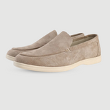 Mocassini uomo slip-on in camoscio sintetico
