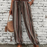 Amelie | Calças de cintura subida em estilo boho-chic