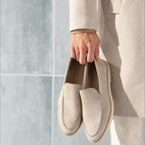 Mocassini uomo slip-on in camoscio sintetico