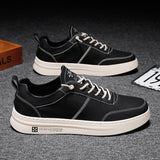 Sneakers basse uomo effetto pelle con lacci