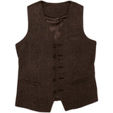 Abito Elegante Uomo Tre Pezzi con Gilet e Tessuto Testurizzato