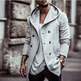 Calix | Sobretudo comprido para homem, corta-vento
