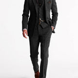 Abito tre pezzi uomo slim fit monopetto
