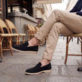 Mocassini slip-on da uomo in camoscio