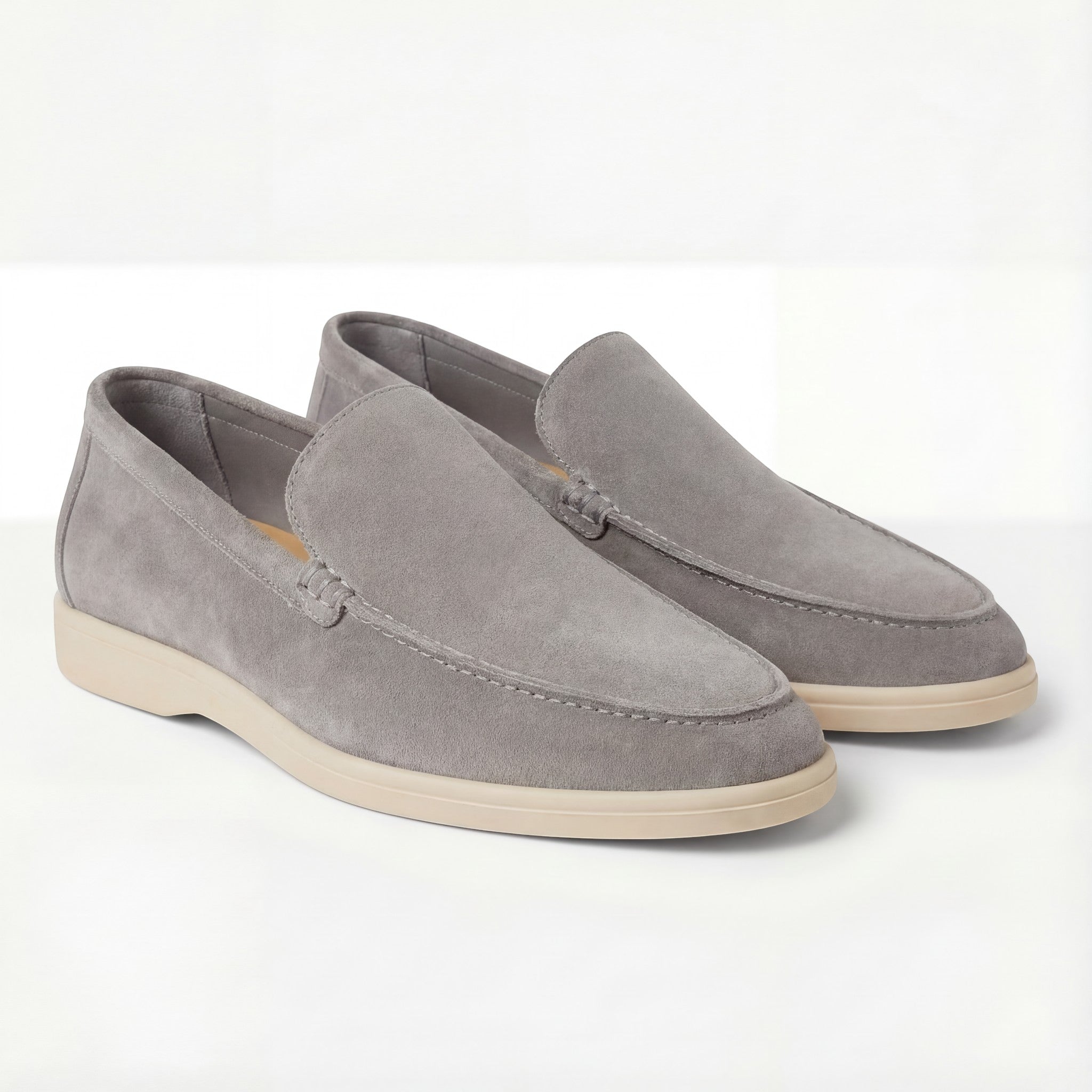 Mocassini slip-on da uomo in camoscio