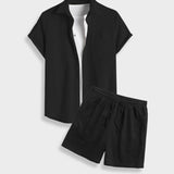 Completo Estivo Uomo con Camicia a Maniche Corte e Pantaloncini
