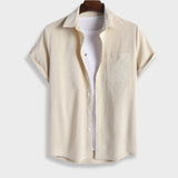 Completo Estivo Uomo con Camicia a Maniche Corte e Pantaloncini