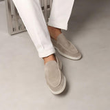 Mocassini uomo slip-on in camoscio sintetico