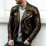 Luca | Blusão biker de homem em imitação de pele