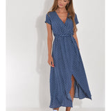 MADISON | Vestido com decote em V e detalhe de laço