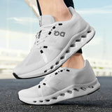 Sneakers da uomo in mesh traspirante con lacci