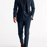Abito tre pezzi uomo slim fit monopetto
